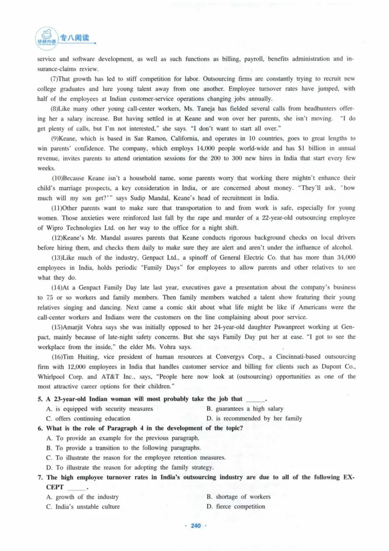 HY新版专八阅读180篇_英语专八真题c_专八各板块专项资料合集_B5-专八阅读180篇