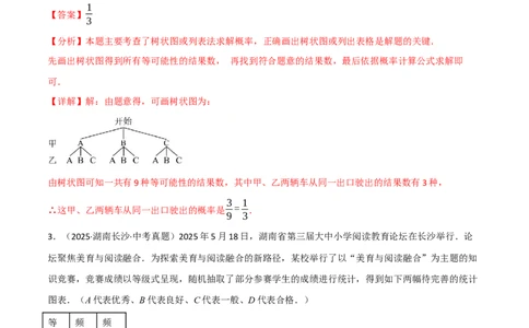 专题01统计与概率的综合应用真题演练（40题）（举一反三专项训练）（教师版）_人教版数学九年级上册_版本二_九年级数学上册（人教版）_母题专项-U66_2026版