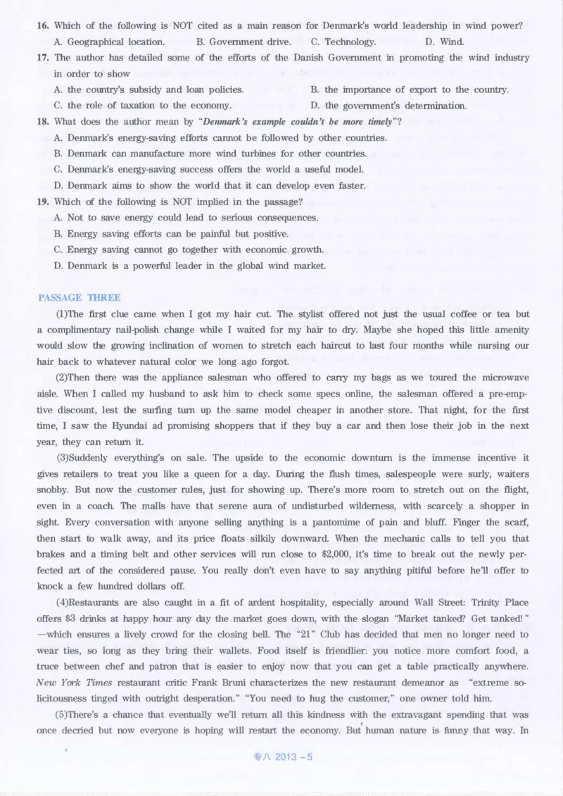 2013年英语专八真题(可复制可搜索)_英语专八真题c_专八历年真题2009-2025_新题型专八(2009~2025)_2013年专八真题+音频+解析