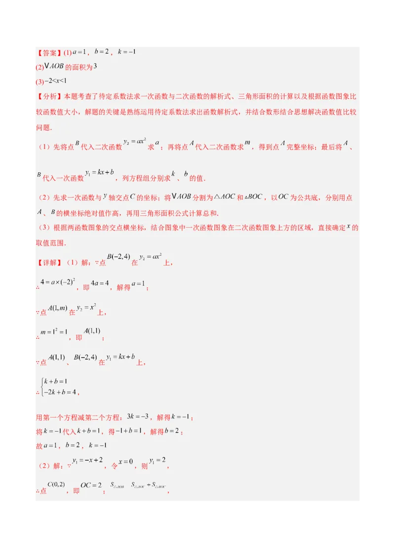 专题02二次函数的图象和性质重难点题型专训（4个知识点+11大题型+3大拓展训练+自我检测）（教师版）_人教版数学九年级上册_版本二_九年级数学上册（人教版）_重难点专题提升-V7_2026版