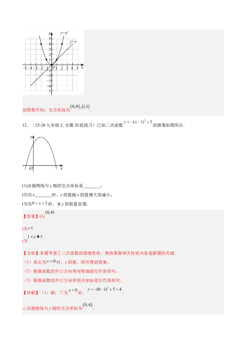 专题02二次函数的图象和性质重难点题型专训（4个知识点+11大题型+3大拓展训练+自我检测）（教师版）_人教版数学九年级上册_版本二_九年级数学上册（人教版）_重难点专题提升-V7_2026版