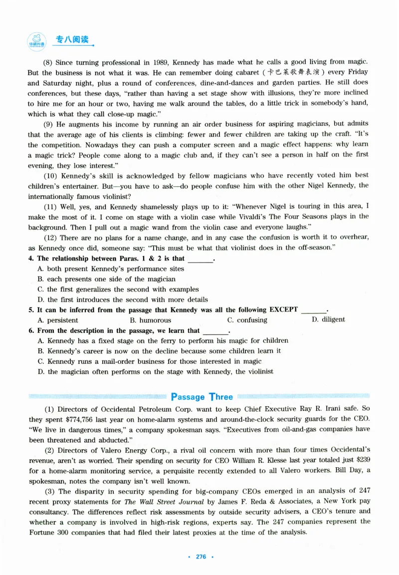 part365篇阅读模拟集训_英语专八真题c_专八版本1(优先学)_专八各类练习(赠送资料)_华研专八练习_华研新版专八_华研专八阅读180篇_最新版_拆分版本