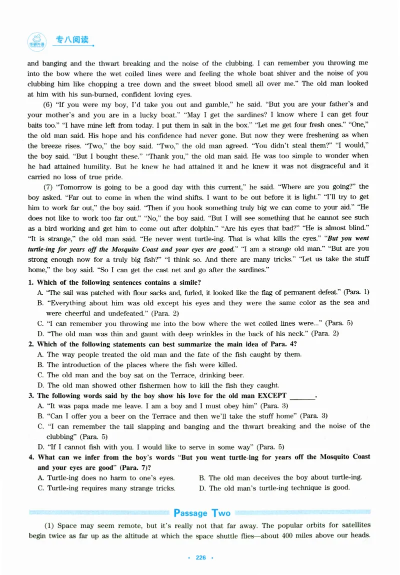 part365篇阅读模拟集训_英语专八真题c_专八版本1(优先学)_专八各类练习(赠送资料)_华研专八练习_华研新版专八_华研专八阅读180篇_最新版_拆分版本