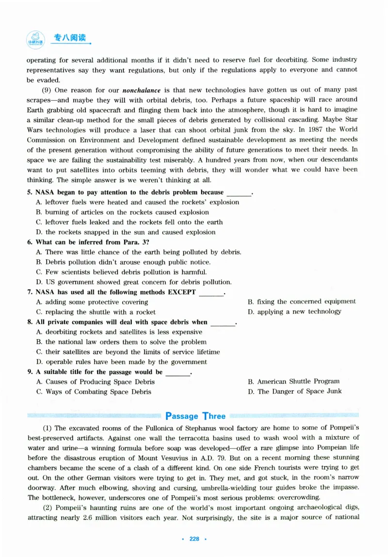 part365篇阅读模拟集训_英语专八真题c_专八版本1(优先学)_专八各类练习(赠送资料)_华研专八练习_华研新版专八_华研专八阅读180篇_最新版_拆分版本
