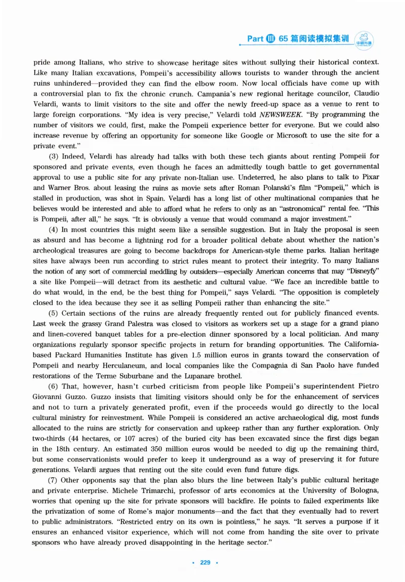 part365篇阅读模拟集训_英语专八真题c_专八版本1(优先学)_专八各类练习(赠送资料)_华研专八练习_华研新版专八_华研专八阅读180篇_最新版_拆分版本