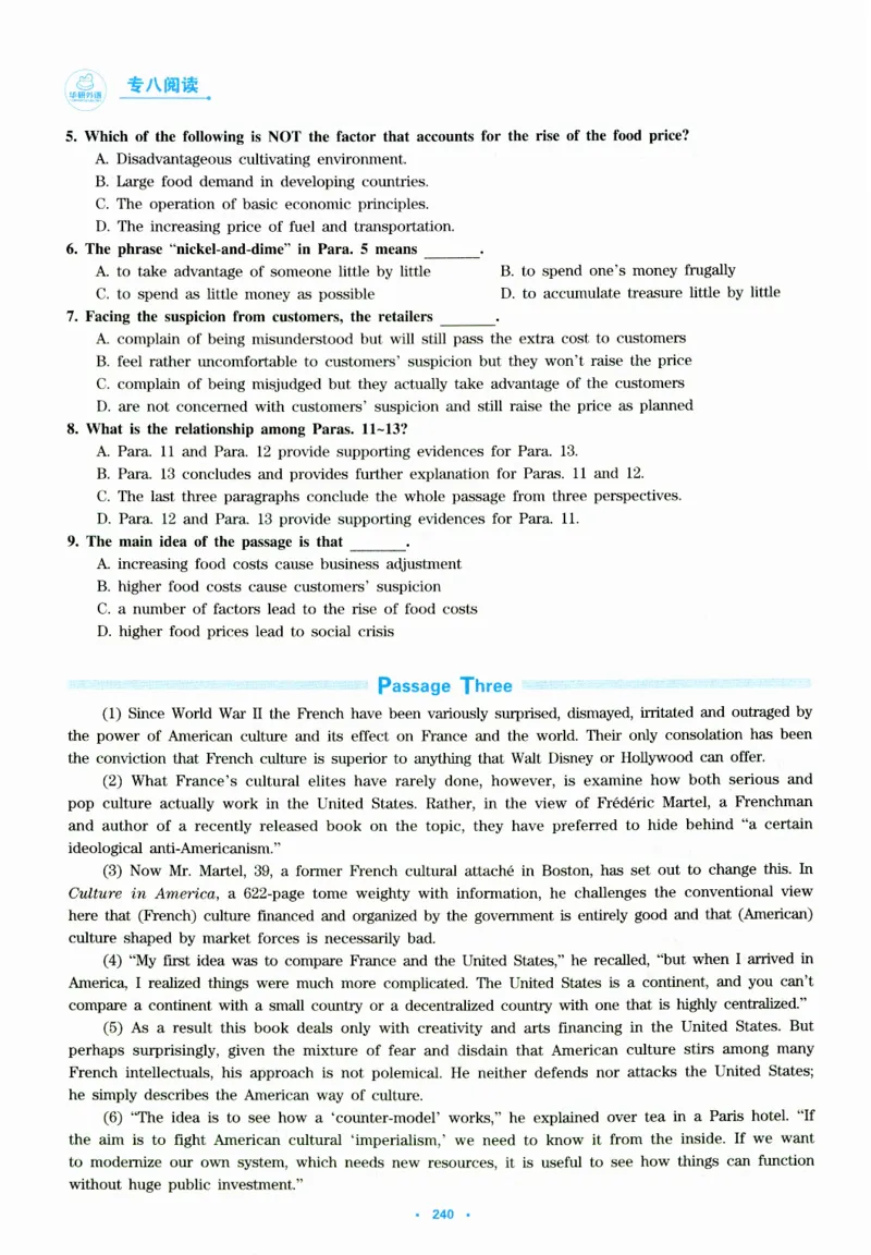 part365篇阅读模拟集训_英语专八真题c_专八版本1(优先学)_专八各类练习(赠送资料)_华研专八练习_华研新版专八_华研专八阅读180篇_最新版_拆分版本