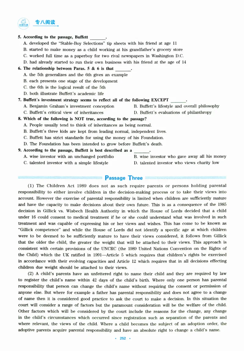 part365篇阅读模拟集训_英语专八真题c_专八版本1(优先学)_专八各类练习(赠送资料)_华研专八练习_华研新版专八_华研专八阅读180篇_最新版_拆分版本
