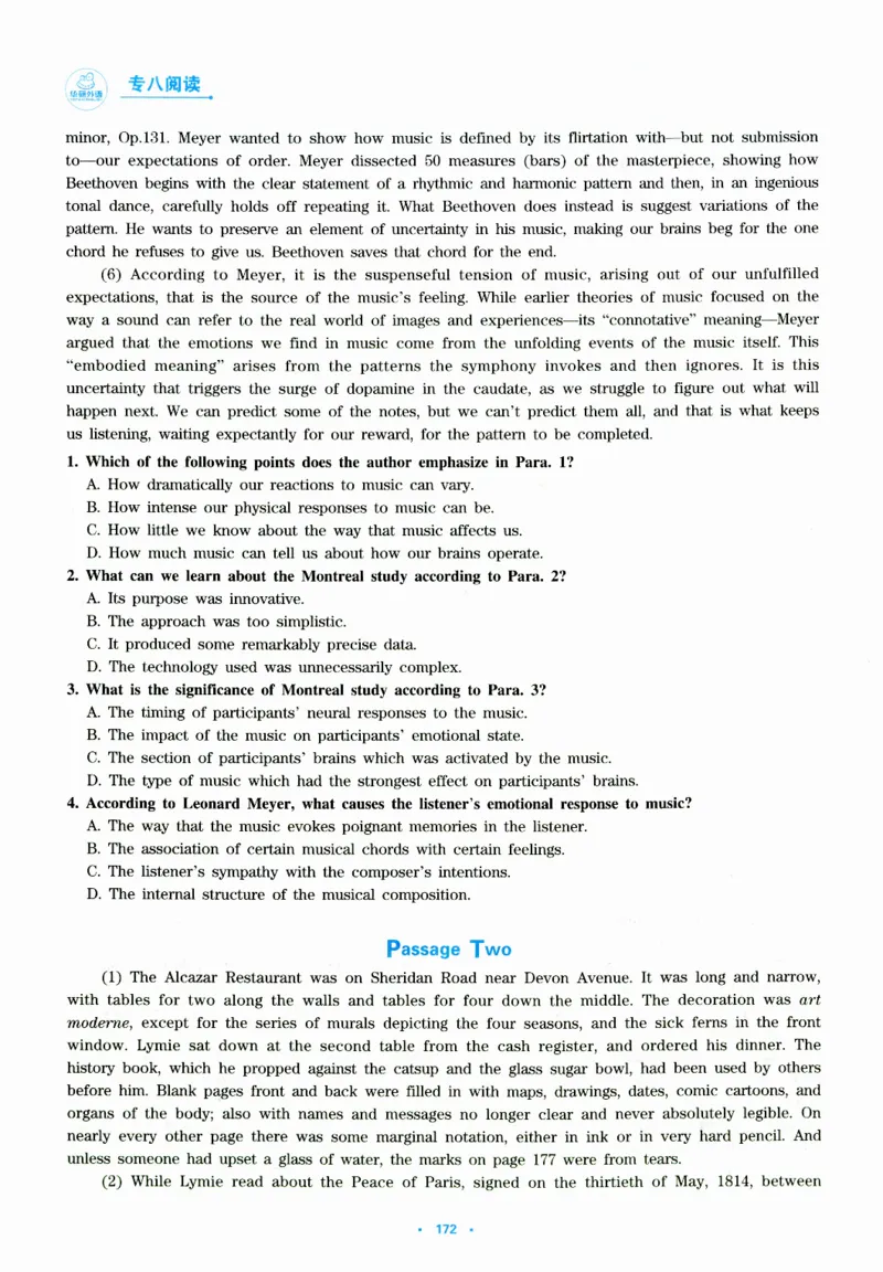 part365篇阅读模拟集训_英语专八真题c_专八版本1(优先学)_专八各类练习(赠送资料)_华研专八练习_华研新版专八_华研专八阅读180篇_最新版_拆分版本