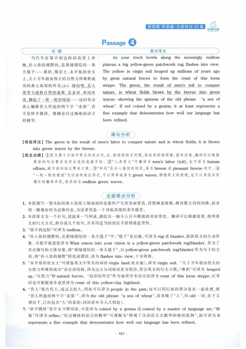 HY新版专八翻译160篇_英语专八真题c_专八各板块专项资料合集_B4-专八翻译160篇