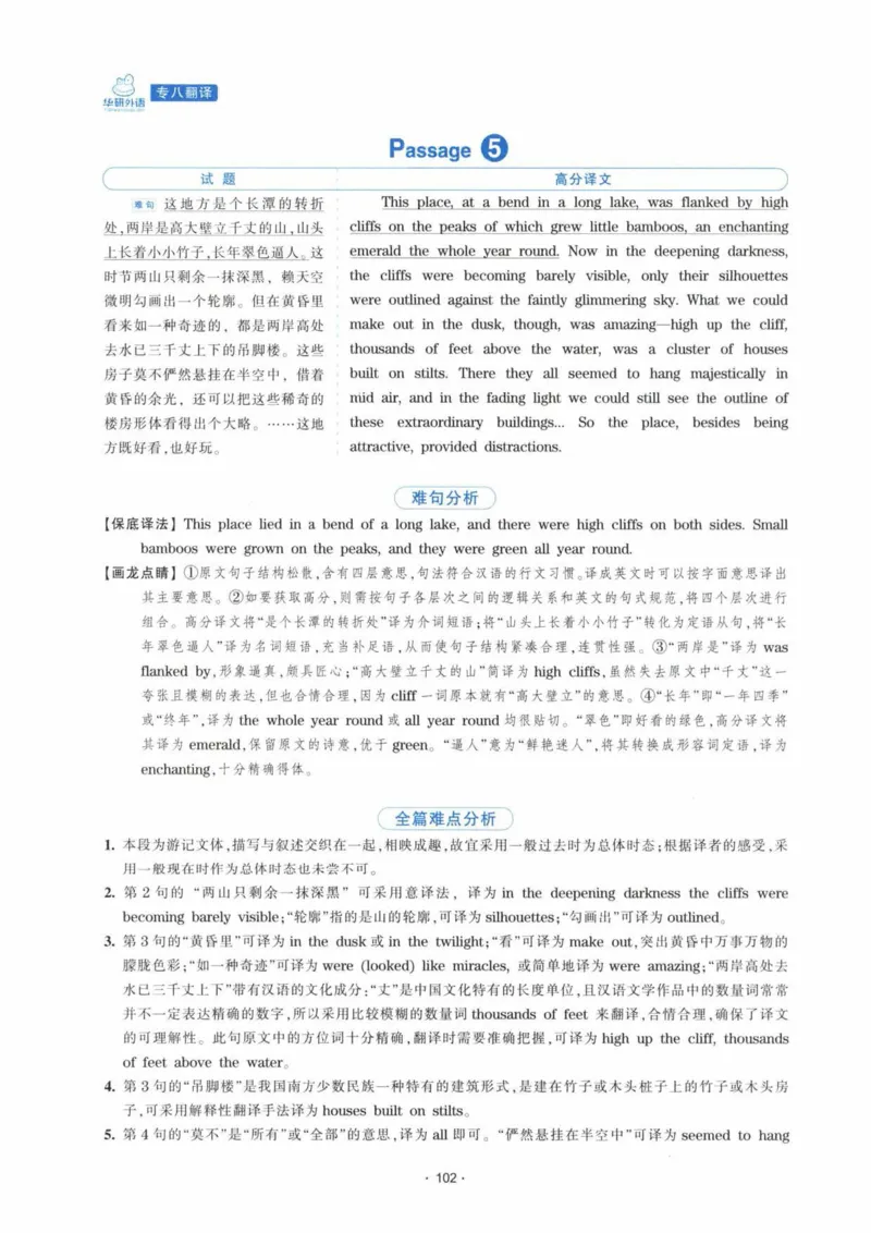 HY新版专八翻译160篇_英语专八真题c_专八各板块专项资料合集_B4-专八翻译160篇