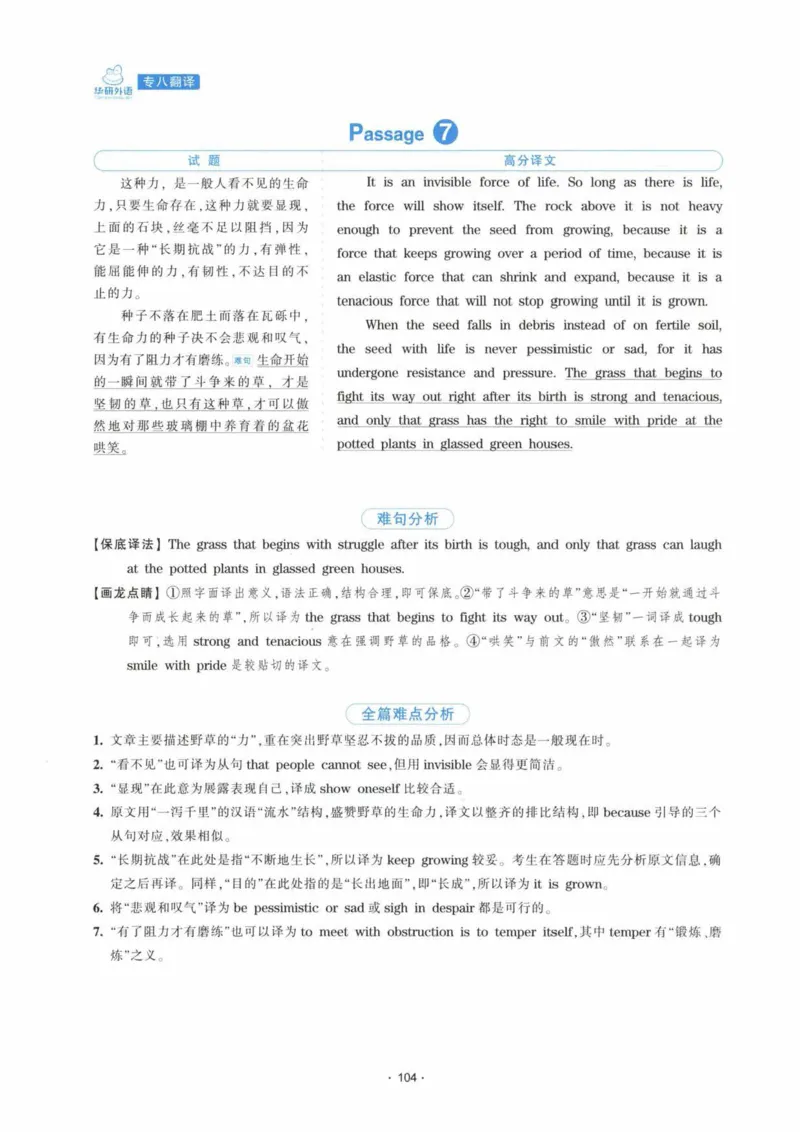 HY新版专八翻译160篇_英语专八真题c_专八各板块专项资料合集_B4-专八翻译160篇