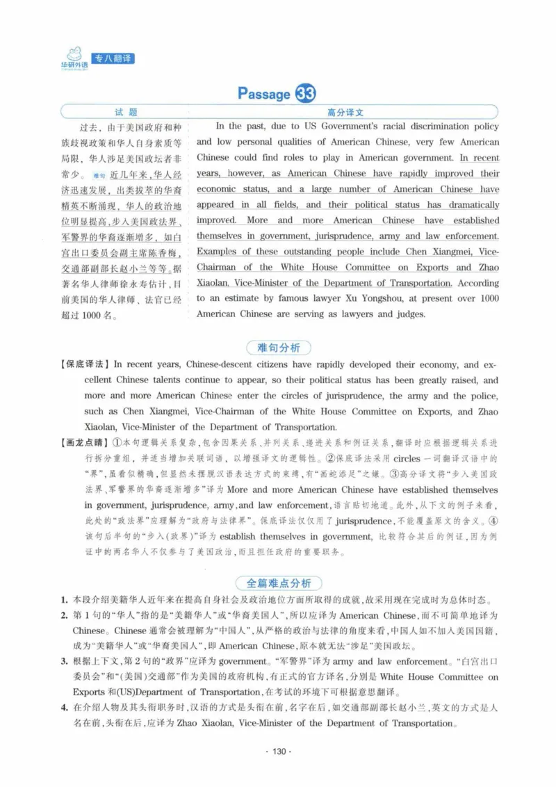 HY新版专八翻译160篇_英语专八真题c_专八各板块专项资料合集_B4-专八翻译160篇