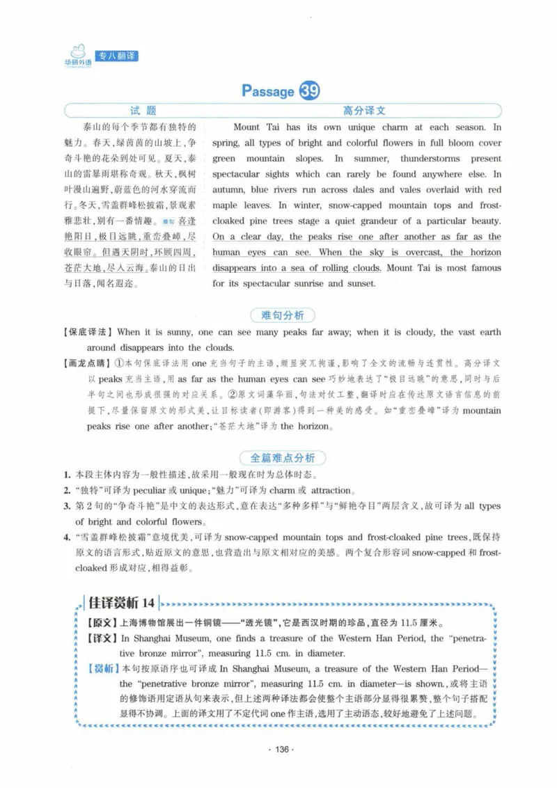 HY新版专八翻译160篇_英语专八真题c_专八各板块专项资料合集_B4-专八翻译160篇