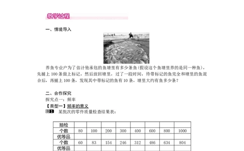 25.3用频率估计概率1_人教版数学九年级上册_版本二_九年级数学上册（人教版）_教学设计_教案多套_9上数教案选择3