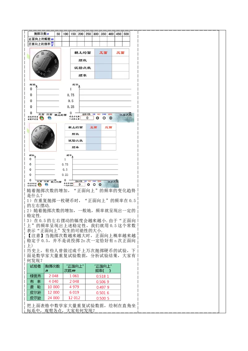 《25.3.1用频率估计概率》教学设计_人教版数学九年级上册_版本二_九年级数学上册（人教版）_大单元教学课件+教学设计-U42_第二十五章概率初步