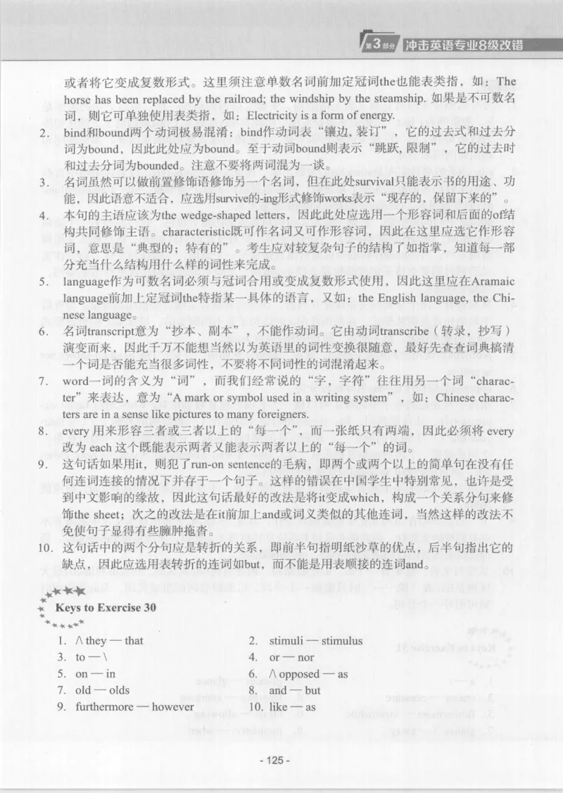 电子书英语专业8级改错冲击波（2014黄皮）_英语专八真题c_专八版本1(优先学)_专八各类练习(赠送资料)_冲击波专八改错专用书