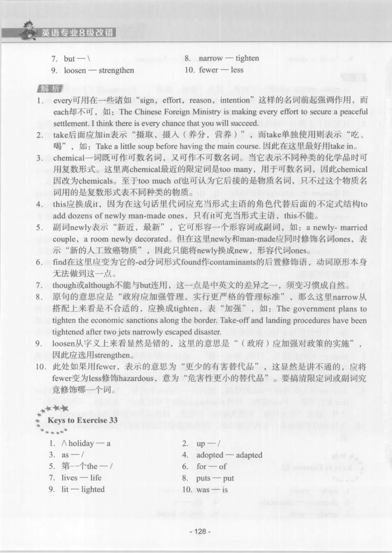 电子书英语专业8级改错冲击波（2014黄皮）_英语专八真题c_专八版本1(优先学)_专八各类练习(赠送资料)_冲击波专八改错专用书
