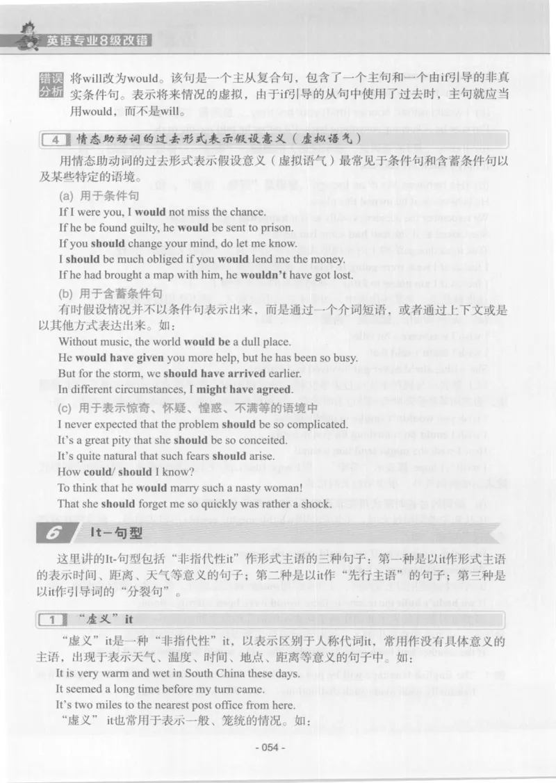 电子书英语专业8级改错冲击波（2014黄皮）_英语专八真题c_专八版本1(优先学)_专八各类练习(赠送资料)_冲击波专八改错专用书