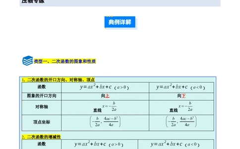 专题04二次函数的图象和性质的五类综合题型（压轴题专项训练）（学生版）_人教版数学九年级上册_版本二_九年级数学上册（人教版）_压轴题专项-V5_2026版