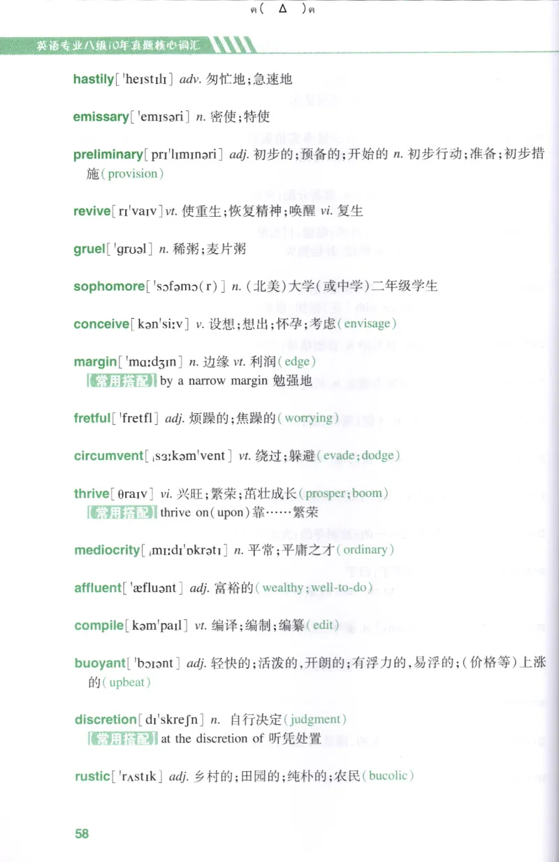 英语专八10年真题核心词汇Lesson1-21全_英语专八真题c_专八版本1(优先学)_专八各类练习(赠送资料)_华研专八练习_华研新版专八_华研专八词汇13000_赠送资料