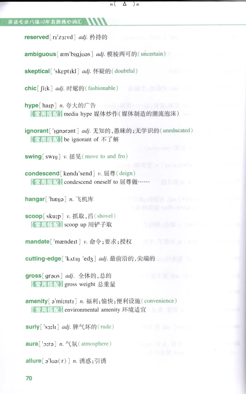 英语专八10年真题核心词汇Lesson1-21全_英语专八真题c_专八版本1(优先学)_专八各类练习(赠送资料)_华研专八练习_华研新版专八_华研专八词汇13000_赠送资料