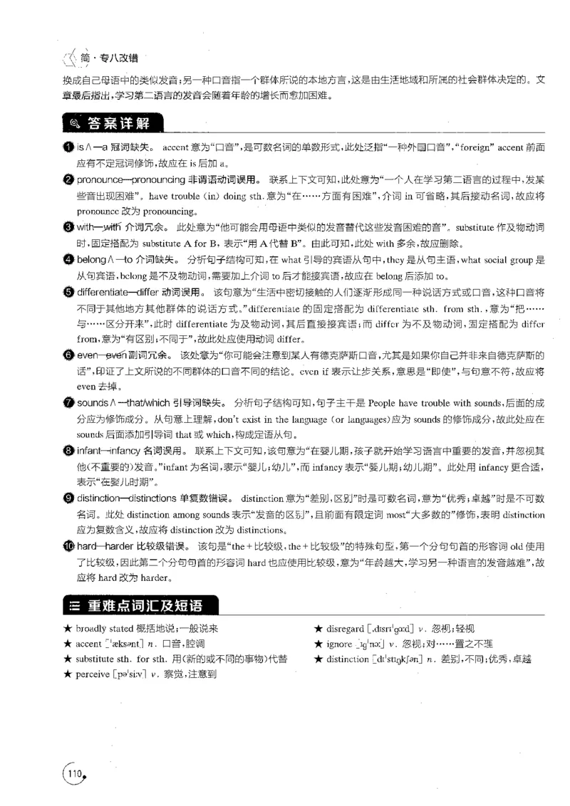专八改错1200题解析_英语专八真题c_专八版本1(优先学)_专八各类练习(赠送资料)_星火专八练习_专八改错1200题
