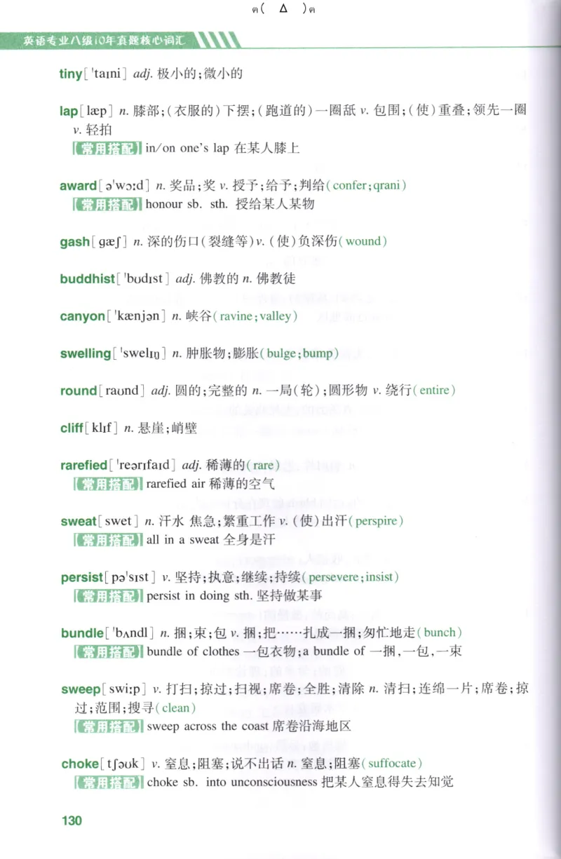 英语专八10年真题核心词汇Lesson1-21_英语专八真题c_专八版本1(优先学)_专八各类练习(赠送资料)_专八备考资料包_1专八词汇备考