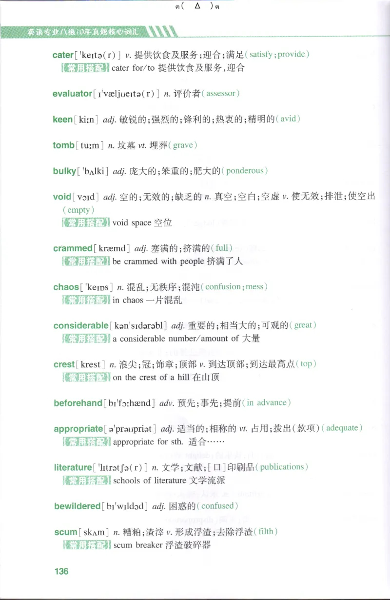 英语专八10年真题核心词汇Lesson1-21_英语专八真题c_专八版本1(优先学)_专八各类练习(赠送资料)_专八备考资料包_1专八词汇备考