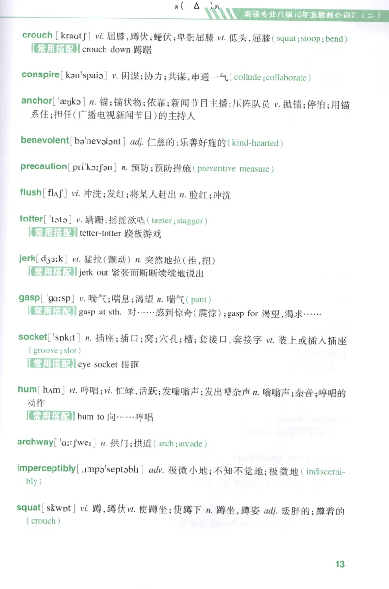 英语专八10年真题核心词汇Lesson1-21_英语专八真题c_专八版本1(优先学)_专八各类练习(赠送资料)_专八备考资料包_1专八词汇备考
