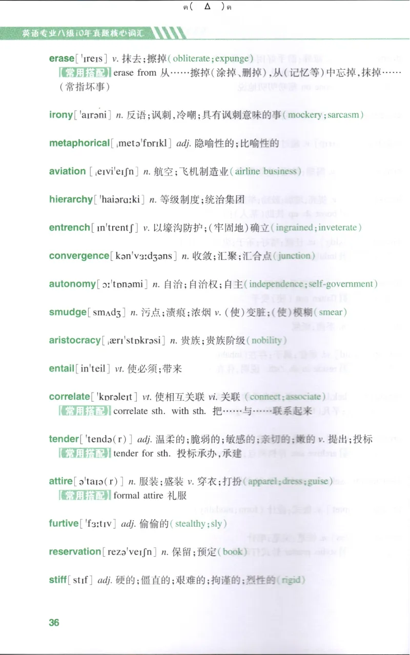 英语专八10年真题核心词汇Lesson1-21_英语专八真题c_专八版本1(优先学)_专八各类练习(赠送资料)_专八备考资料包_1专八词汇备考