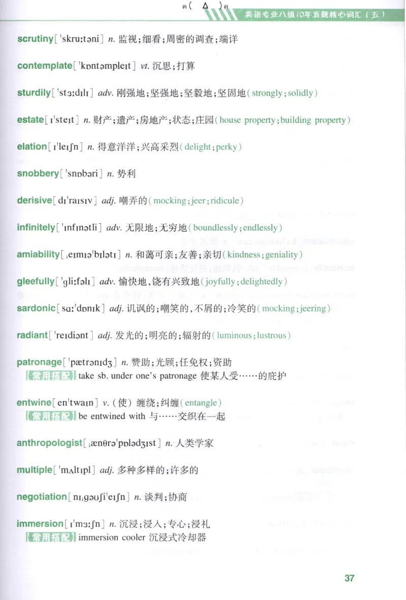 英语专八10年真题核心词汇Lesson1-21_英语专八真题c_专八版本1(优先学)_专八各类练习(赠送资料)_专八备考资料包_1专八词汇备考