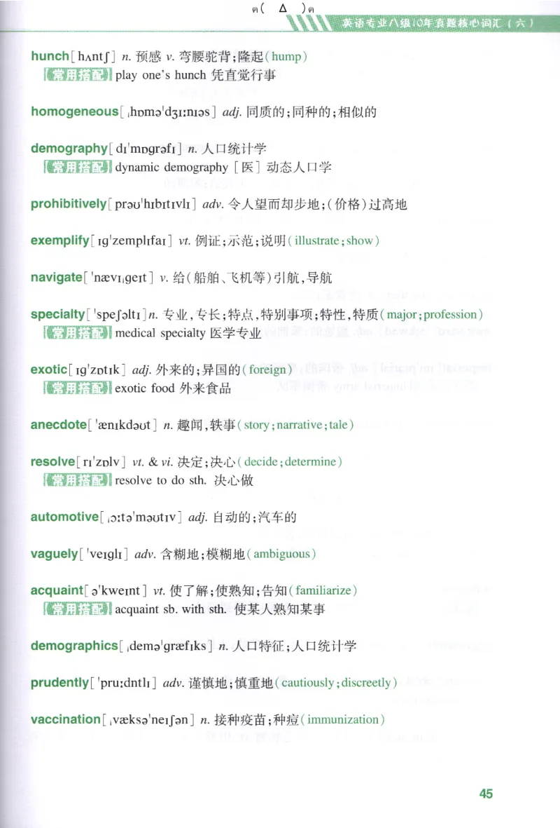 英语专八10年真题核心词汇Lesson1-21_英语专八真题c_专八版本1(优先学)_专八各类练习(赠送资料)_专八备考资料包_1专八词汇备考