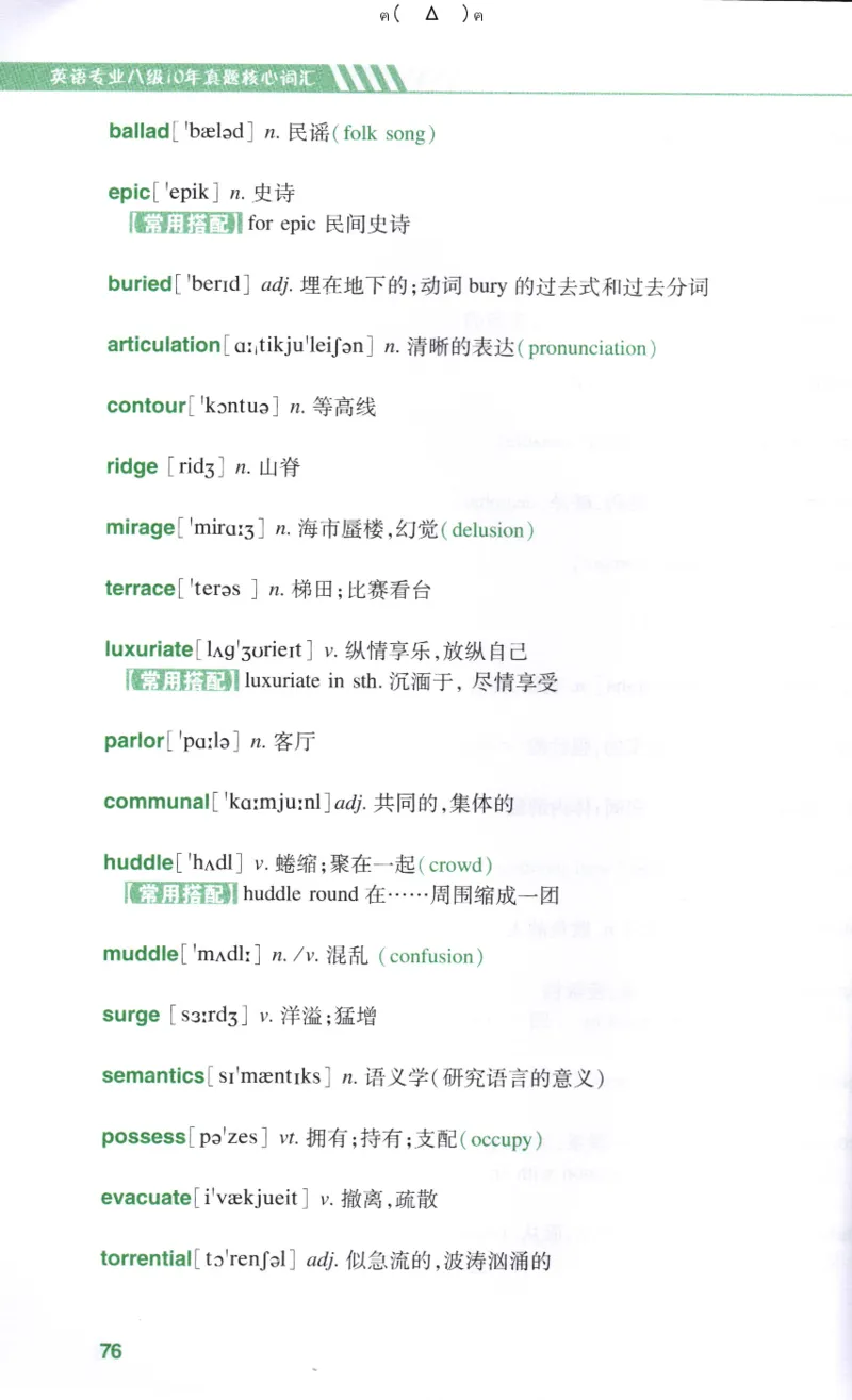 英语专八10年真题核心词汇Lesson1-21_英语专八真题c_专八版本1(优先学)_专八各类练习(赠送资料)_专八备考资料包_1专八词汇备考
