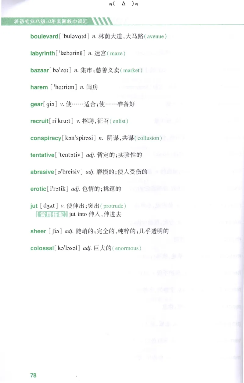 英语专八10年真题核心词汇Lesson1-21_英语专八真题c_专八版本1(优先学)_专八各类练习(赠送资料)_专八备考资料包_1专八词汇备考