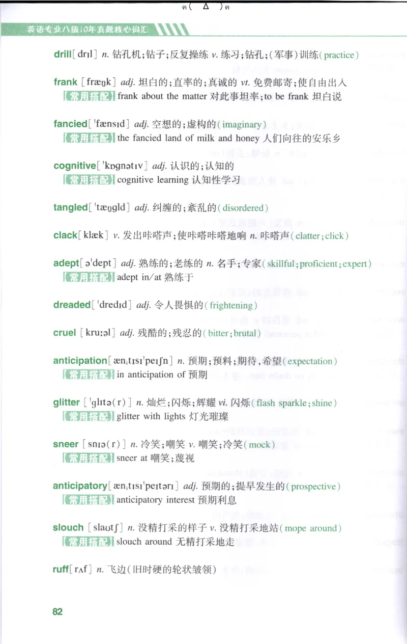 英语专八10年真题核心词汇Lesson1-21_英语专八真题c_专八版本1(优先学)_专八各类练习(赠送资料)_专八备考资料包_1专八词汇备考