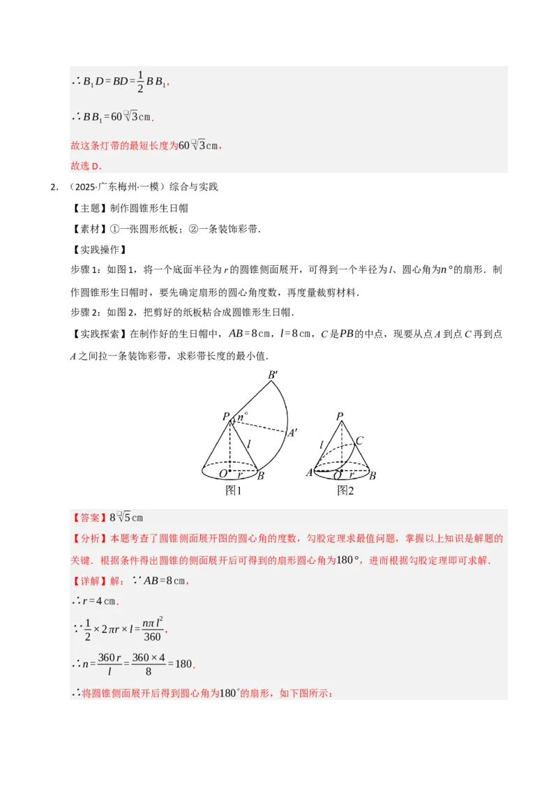 专题04圆（期末专项训练）（解析版）_人教版数学九年级上册_版本二_九年级数学上册（人教版）_期末专项复习-U276_期末总复习_2026版