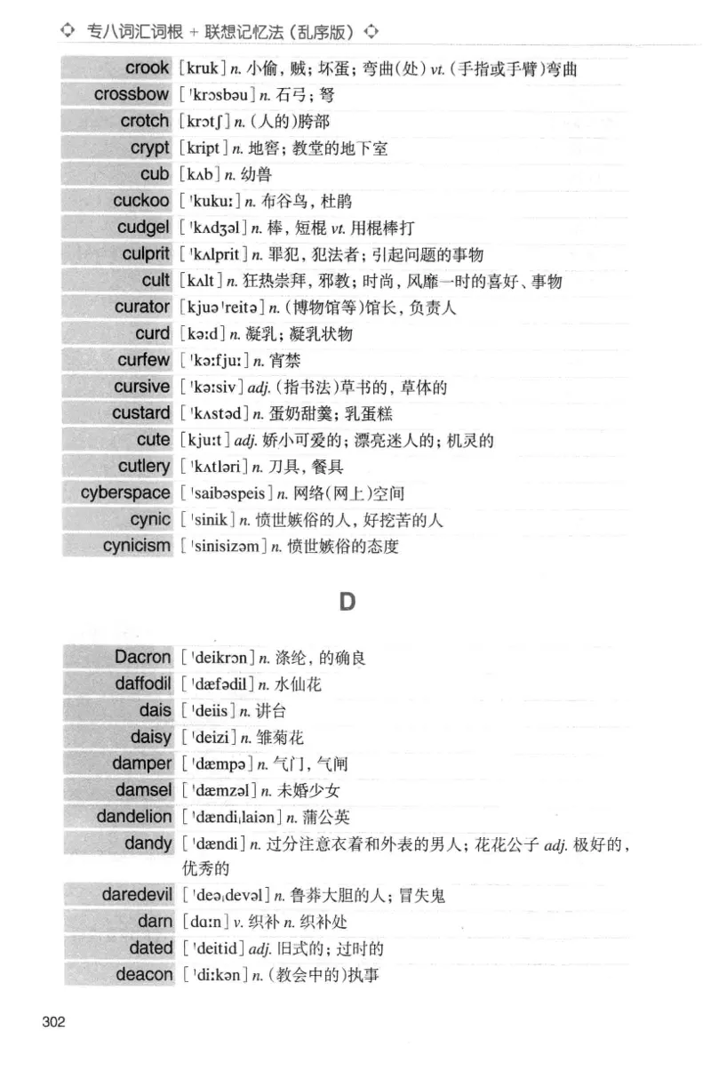 专八词汇词根+联想记忆法_英语专八真题c_专八版本1(优先学)_专八各类练习(赠送资料)_华研专八练习_华研新版专八_华研专八词汇13000_赠送资料