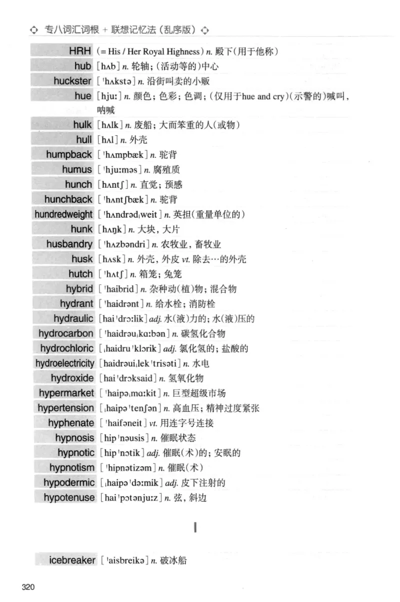 专八词汇词根+联想记忆法_英语专八真题c_专八版本1(优先学)_专八各类练习(赠送资料)_华研专八练习_华研新版专八_华研专八词汇13000_赠送资料