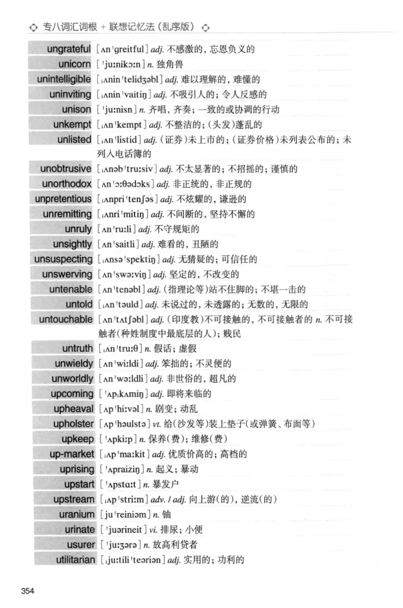 专八词汇词根+联想记忆法_英语专八真题c_专八版本1(优先学)_专八各类练习(赠送资料)_华研专八练习_华研新版专八_华研专八词汇13000_赠送资料