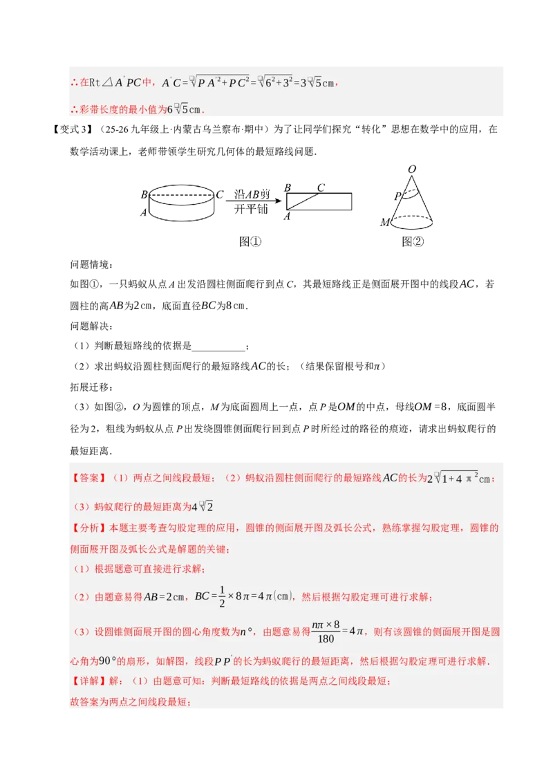 专题04圆（期末知识清单）（解析版）_人教版数学九年级上册_版本二_九年级数学上册（人教版）_期末专项复习-U276_期末总复习_2026版