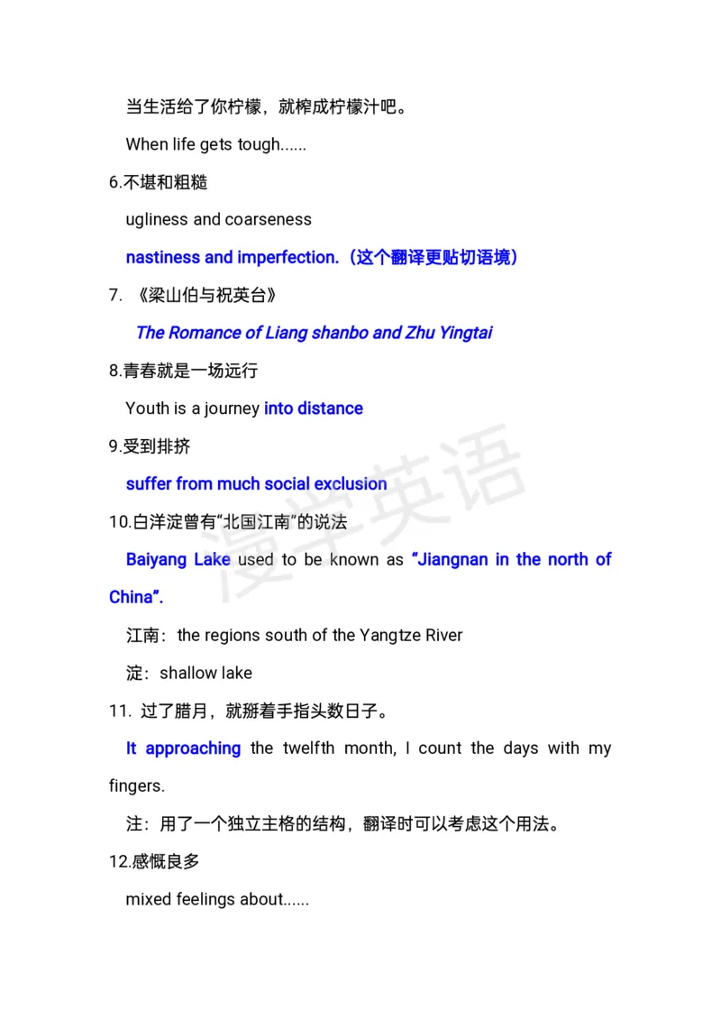 近十年专八翻译重点词、句整理_英语专八真题c_专八版本1(优先学)_专八必看重点资料(赠送)