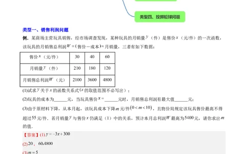 专题04二次函数实际应用的四种考法（教师版）（人教版）_人教版数学九年级上册_版本二_九年级数学上册（人教版）_压轴题攻略-V9_2024版