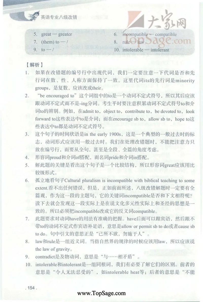 冲击波专八蓝皮改错_英语专八真题c_专八版本1(优先学)_专八各类练习(赠送资料)_冲击波专八改错专用书