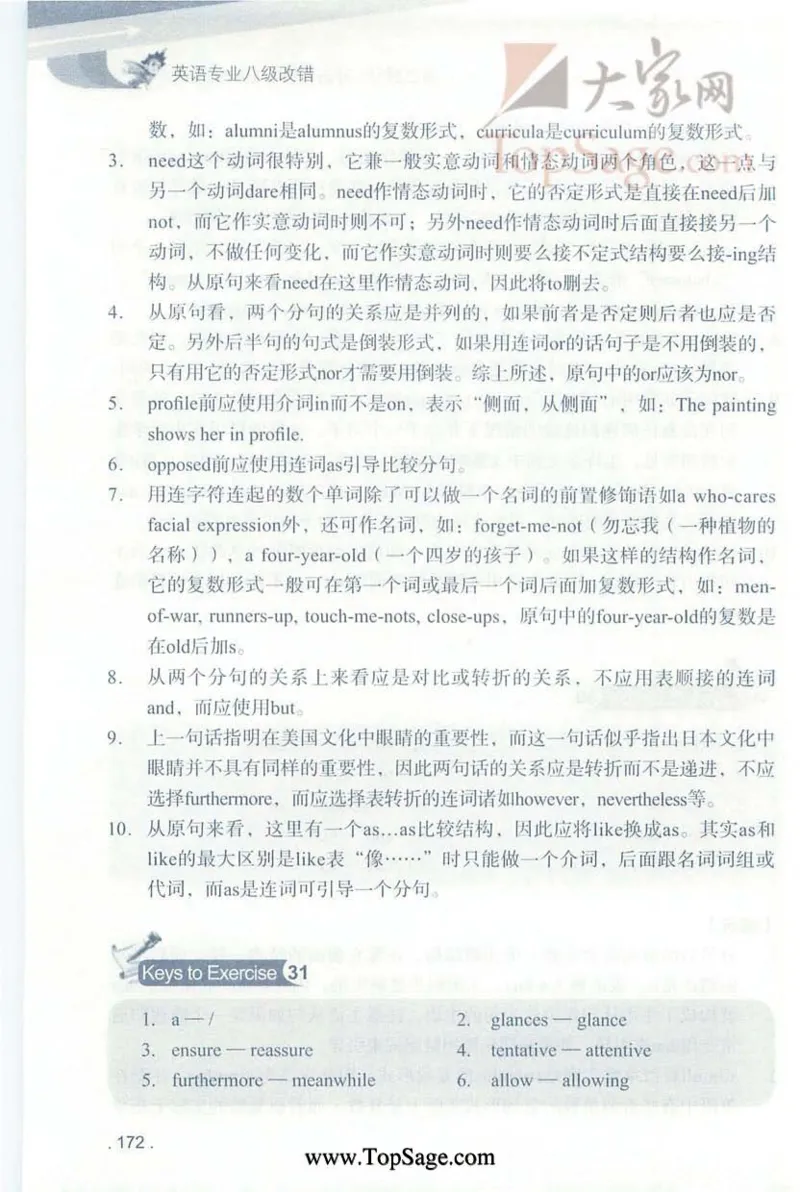 冲击波专八蓝皮改错_英语专八真题c_专八版本1(优先学)_专八各类练习(赠送资料)_冲击波专八改错专用书