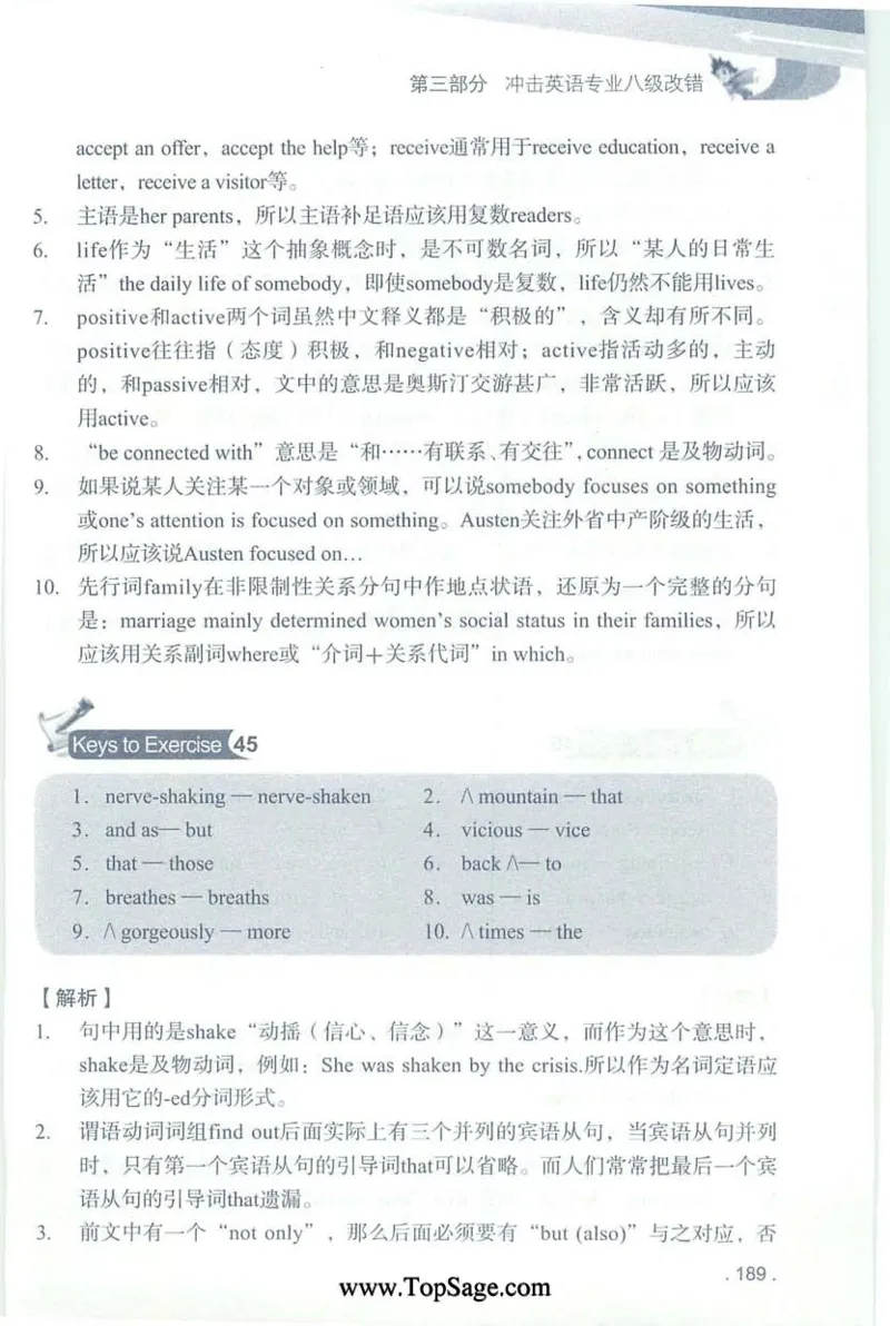 冲击波专八蓝皮改错_英语专八真题c_专八版本1(优先学)_专八各类练习(赠送资料)_冲击波专八改错专用书