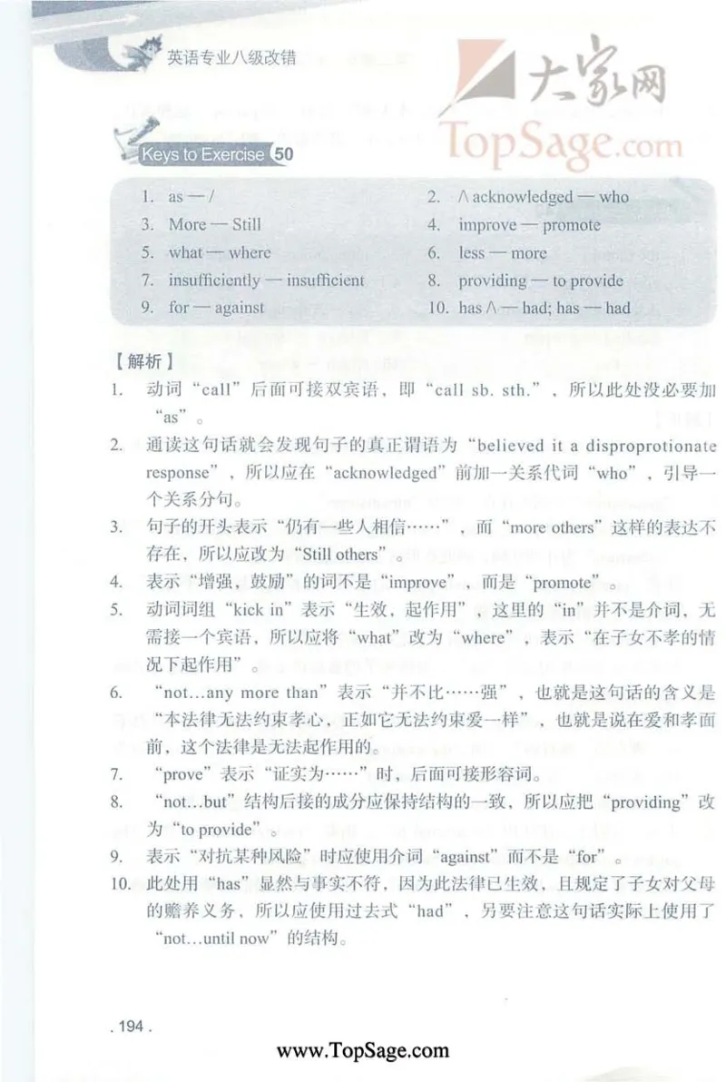 冲击波专八蓝皮改错_英语专八真题c_专八版本1(优先学)_专八各类练习(赠送资料)_冲击波专八改错专用书
