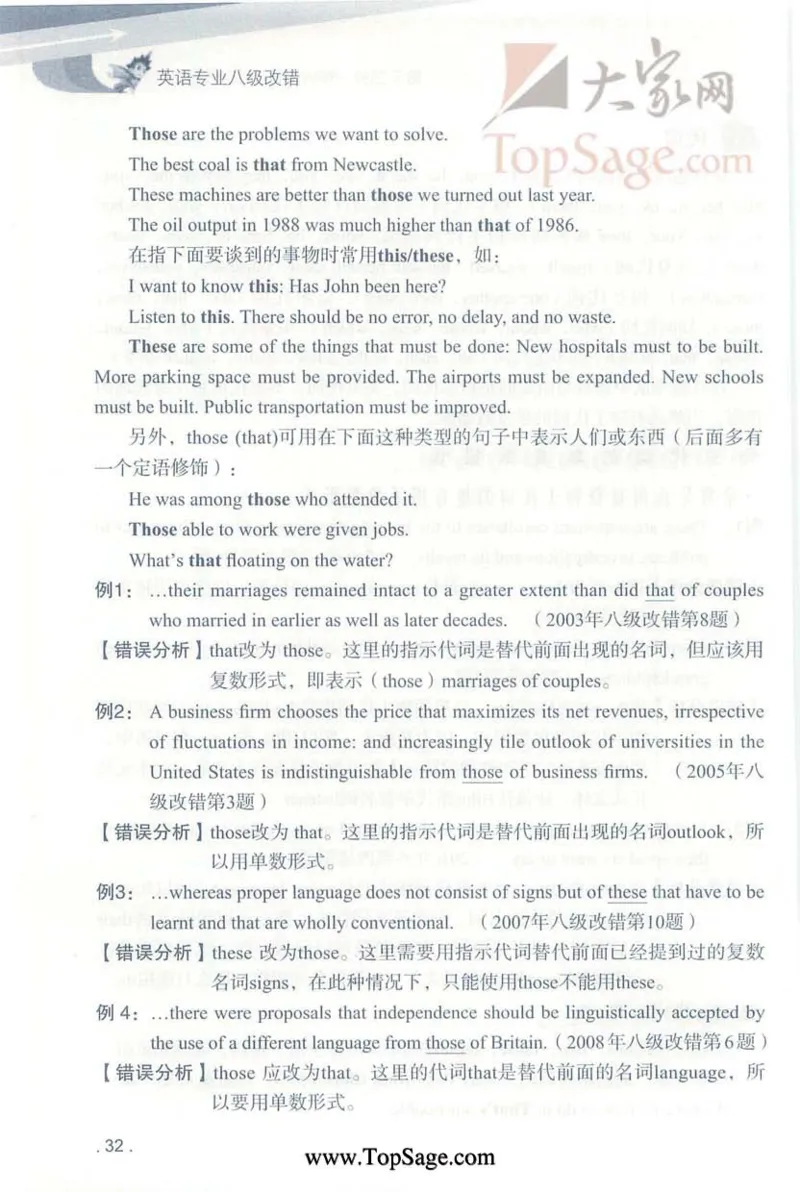 冲击波专八蓝皮改错_英语专八真题c_专八版本1(优先学)_专八各类练习(赠送资料)_冲击波专八改错专用书