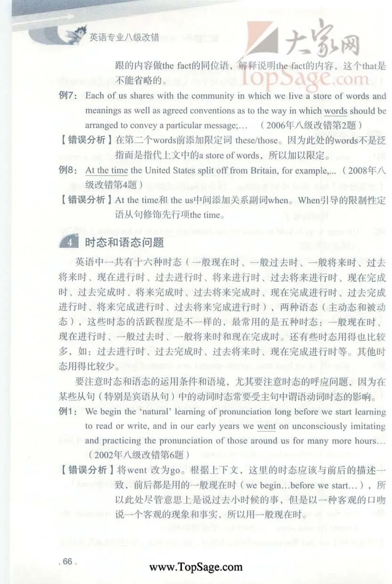 冲击波专八蓝皮改错_英语专八真题c_专八版本1(优先学)_专八各类练习(赠送资料)_冲击波专八改错专用书