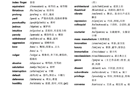 听力、改错常见主题词汇_英语专八真题c_专八版本1(优先学)_专八必看重点资料(赠送)