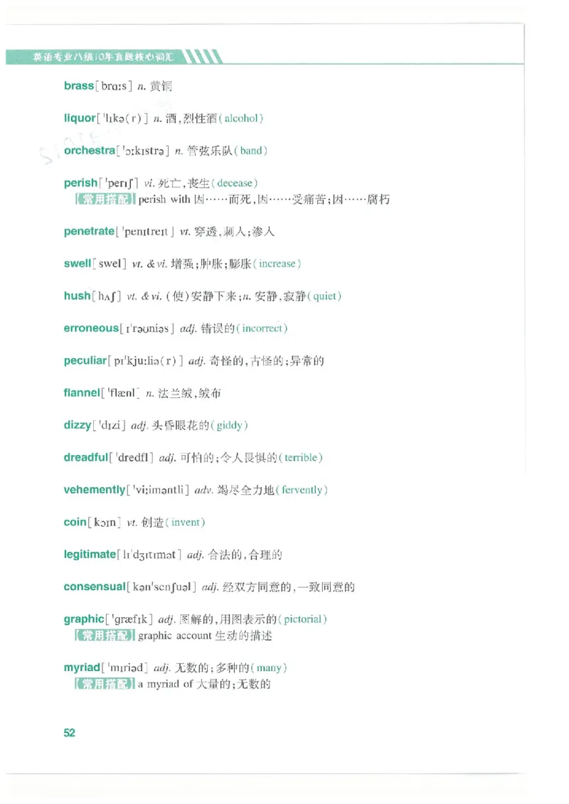 专八十年真题核心词汇_英语专八真题c_专八版本1(优先学)_专八必看重点资料(赠送)